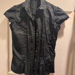 Black Button-Up Blouse